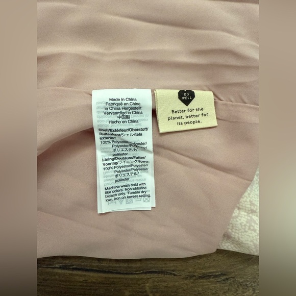 Madewell Crepe Cami wrap dress in Pindot Blooms size M - Picture 5 of 7